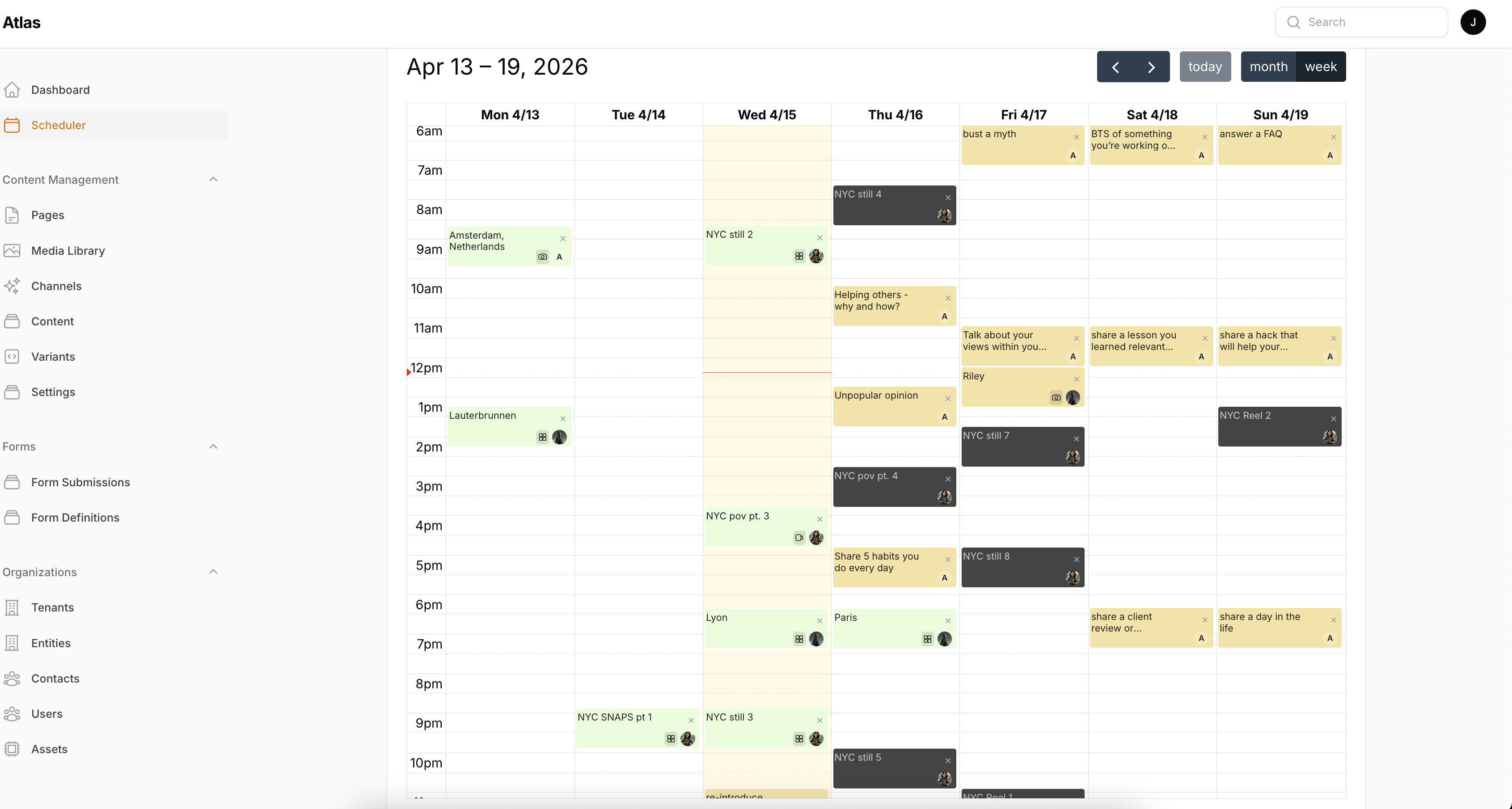 Happy Scheduler Views